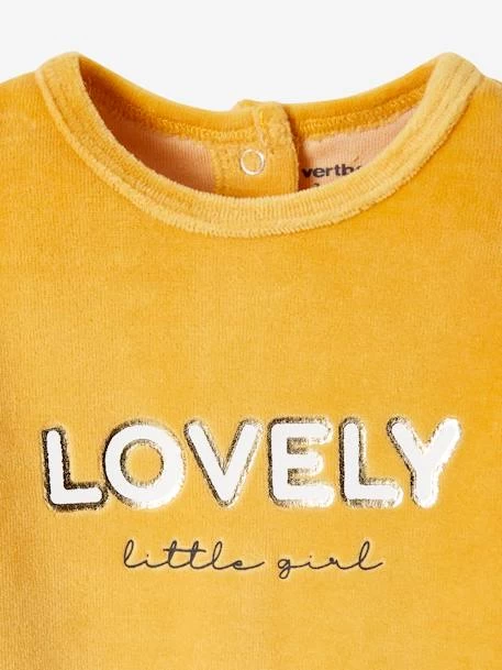 Lot De 2 Pyjamas Bébé Ouverture Dos En Velours « Lovely » Lot Ivoire - Vertbaudet – Image 5