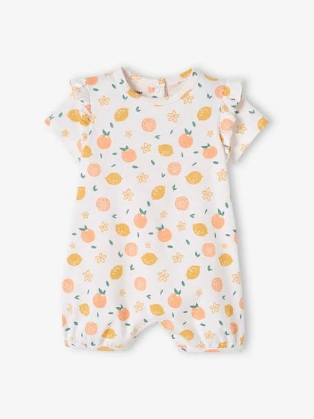 Lot De 2 Pyjamas Combishort Bébé Fille Ouverture Dos Lot Rose Pâle - Vertbaudet – Image 3