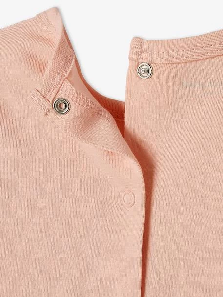 Lot De 2 Pyjamas Combishort Bébé Fille Ouverture Dos Lot Rose Pâle - Vertbaudet – Image 6