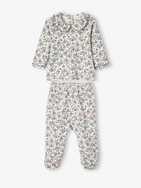 Lot De 2 Pyjamas En Velours Bébé Fille Lot Ivoire - Vertbaudet – Image 3