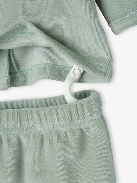 Lot De 2 Pyjamas En Velours Bébé Fille Lot Ivoire - Vertbaudet – Image 6