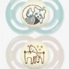 Lot De 2 Sucettes En Silicone MAM Perfect Nuit 6+ Vert + Beige - Mam