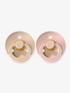 Lot De 2 Sucettes-tétines BIBS Colour Ou Colour Night, Taille 2 De 6 à 18 Mois Deep Space & Petrol Blue - Bibs