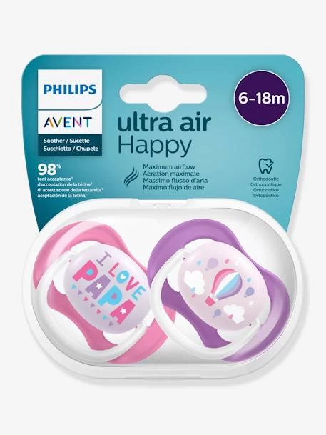 Lot De 2 Sucettes Ultra Air Animals 2e âge Philips AVENT Pingouin + éléphant - Philips Avent – Image 3