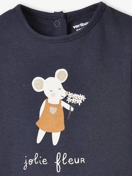 Lot De 2 T-shirts Bébé Manches Longues "lovely" BASICS Lot Ivoire - Vertbaudet – Image 4