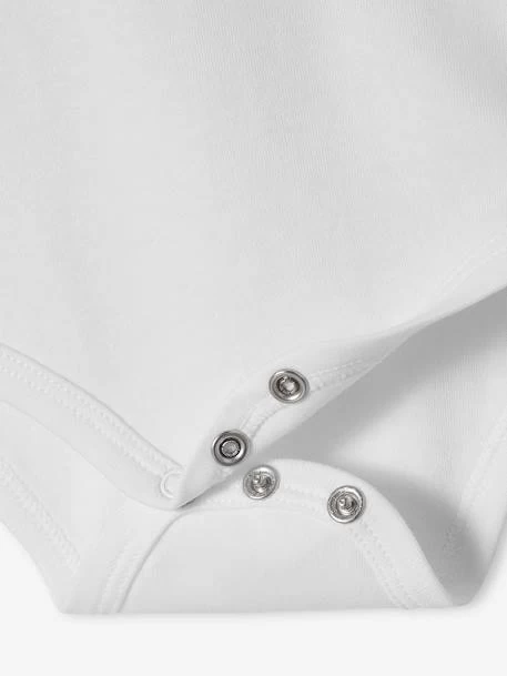 Lot De 3 Bodies Bio Collection Manches Courtes Emmanchure US BASICS Lot Blanc - Vertbaudet – Image 4