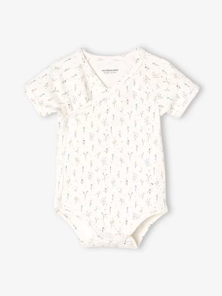 Lot De 3 Bodies Manches Courtes Bébé Ouverture Naissance Lilas - Vertbaudet – Image 4