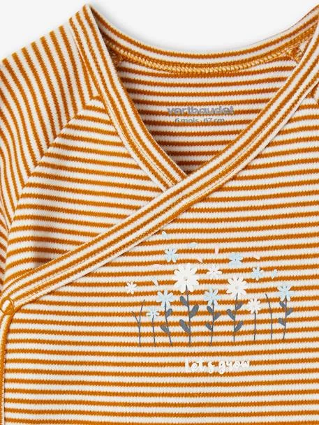 Lot De 3 Bodies Manches Courtes Bébé Ouverture Naissance Lilas - Vertbaudet – Image 6