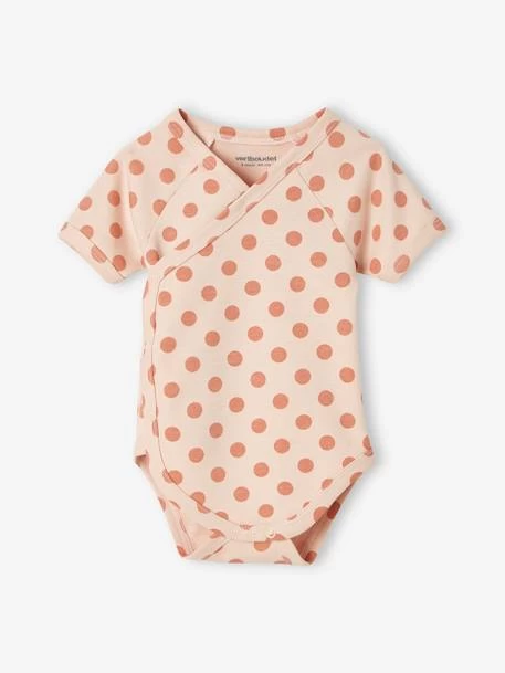 Lot De 3 Bodies Manches Courtes Bébé Ouverture Naissance Lot Blush Foncé - Vertbaudet – Image 4