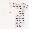 Lot De 3 Bodies Manches Courtes En Coton Bio PETIT BATEAU Blanc - Petit Bateau