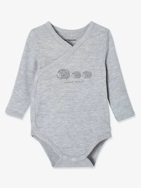 Lot De 3 Bodies Manches Longues En Coton Bio Ouverture Naissance Ivoire - Vertbaudet – Image 3