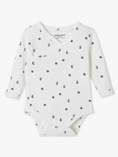 Lot De 3 Bodies Manches Longues En Coton Bio Ouverture Naissance Ivoire - Vertbaudet – Image 4