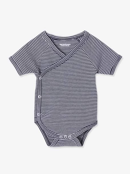 Lot De 3 Bodies Naissance Manches Courtes Lot Bleu - Vertbaudet – Image 4