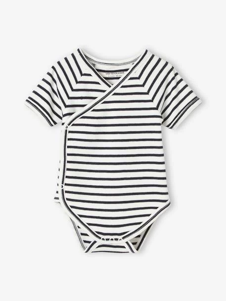 Lot De 3 Bodies "sunshine" Manches Courtes Bébé Ouverture Naissance Lot Encre - Vertbaudet – Image 3