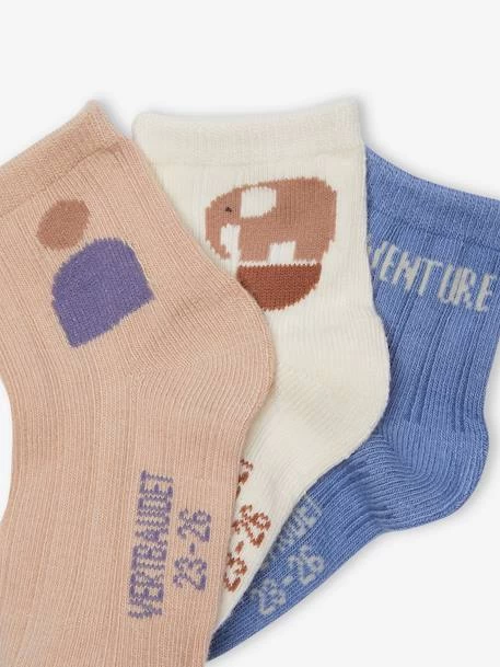 Lot De 3 Paires De Chaussettes "aventures" Bébé Beige - Vertbaudet – Image 2