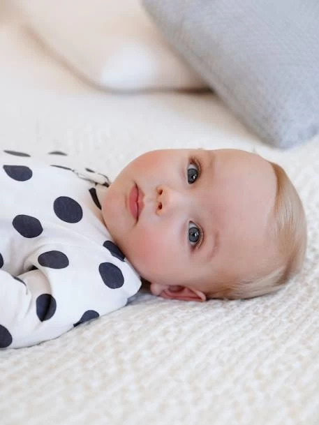 Lot De 3 Pyjamas Bébé En Jersey Ouverture Zippée BASICS Lot Moutarde - Vertbaudet – Image 2