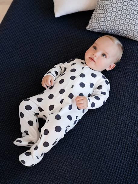 Lot De 3 Pyjamas Bébé En Jersey Ouverture Zippée BASICS Lot Moutarde - Vertbaudet – Image 3