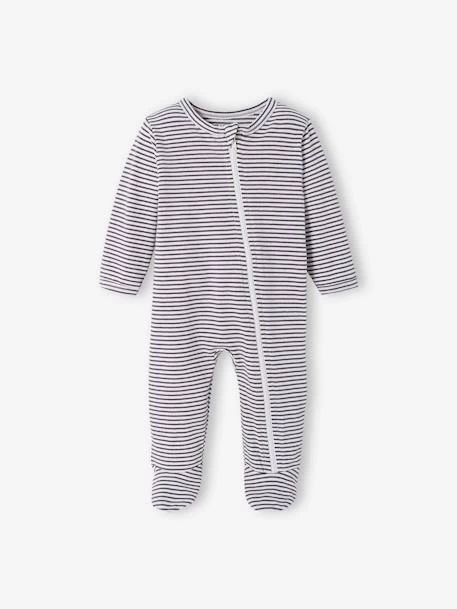 Lot De 3 Pyjamas Bébé En Jersey Ouverture Zippée BASICS Lot Moutarde - Vertbaudet – Image 5
