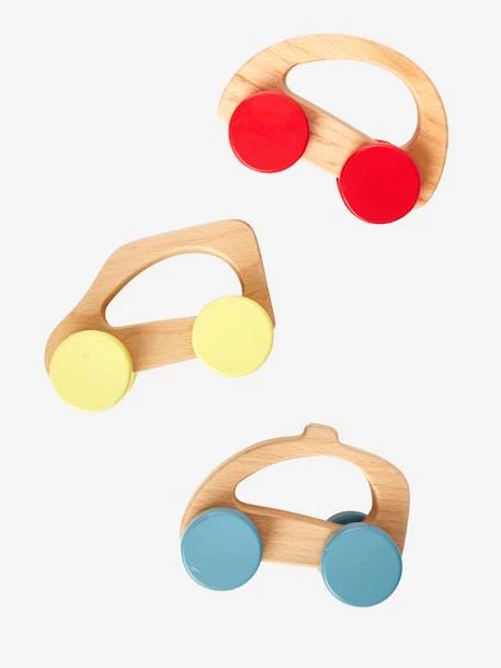 Lot De 3 Voitures En Bois FSC® Multicolore - Vertbaudet – Image 2