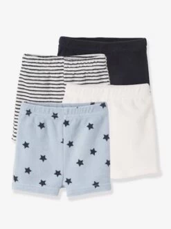 Lot De 4 Shorts En Jersey Bébé Lot Encre - Vertbaudet