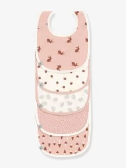 Lot De 5 Bavoirs Bébé LÄSSIG En Coton Biologique Lot De 5 Little Forest Renard - Lassig