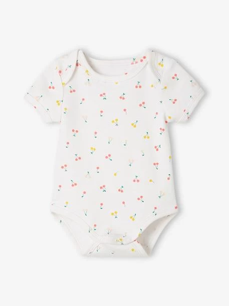 Lot De 5 Bodies "fruits" Manches Courtes Bébé Ouverture US Lot Blanc - Vertbaudet – Image 6