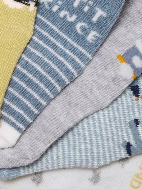 Lot De 5 Paires De Chaussettes Aventures Bébé Garçon Lot Jaune Paille - Vertbaudet – Image 3