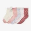 Lot De 5 Paires De Chaussettes Fantaisie Bébé Fille Vieux Rose - Vertbaudet