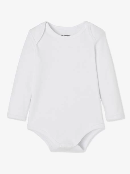 Lot De 7 Bodies Manches Longues Ouverture US Bébé BASICS Lot Vert Grisé - Vertbaudet – Image 2