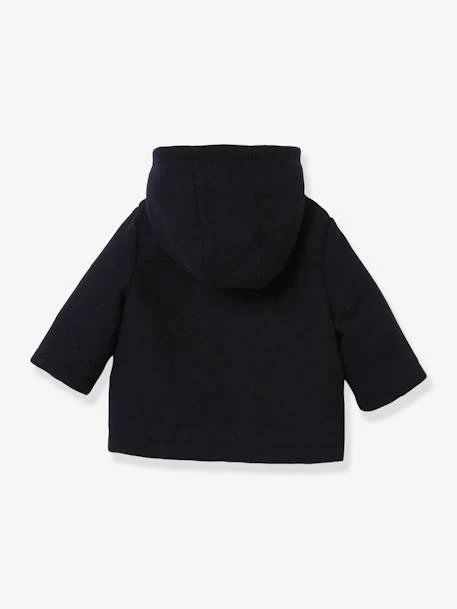 Manteau Bébé CYRILLUS En Laine Majoritaire Marine - Cyrillus – Image 2