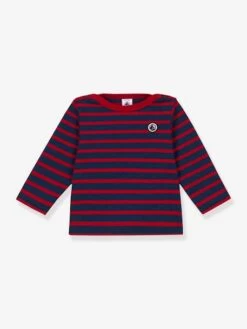 Marinière Bébé En Jersey épais Bleu - Petit Bateau