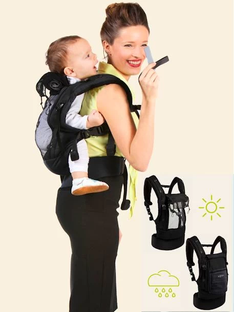 Pack Bundle Porte-bébé + Réhausseur + Cale-tête PhysioCarrier LOVE RADIUS By JE PORTE MON BEBE Noir/anthracite - Love Radius JPMB – Image 3