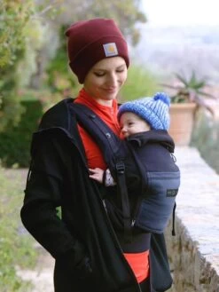 Pack Bundle Porte-bébé + Réhausseur + Cale-tête PhysioCarrier LOVE RADIUS By JE PORTE MON BEBE Noir/anthracite - Love Radius JPMB