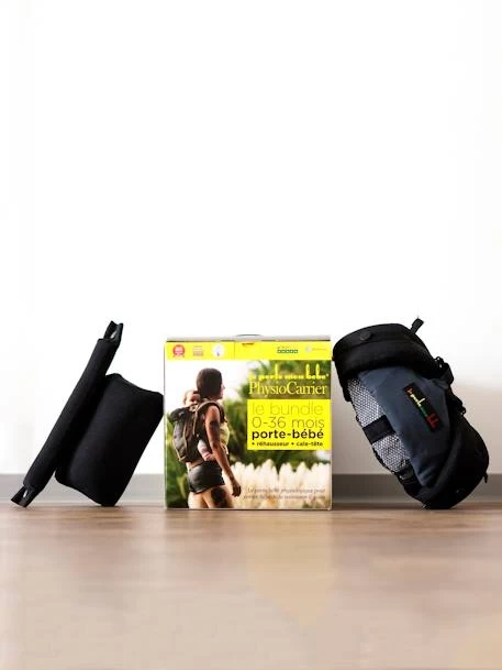 Pack Bundle Porte-bébé + Réhausseur + Cale-tête PhysioCarrier LOVE RADIUS By JE PORTE MON BEBE Noir/anthracite - Love Radius JPMB – Image 5