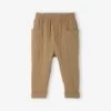 Pantalon Bébé En Gaze De Coton Beige Bois - Vertbaudet