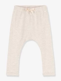 Pantalon Bébé En Jersey épais PETIT BATEAU Beige Chiné - Petit Bateau