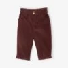 Pantalon Bébé En Velours Rouge - Vertbaudet