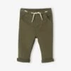 Pantalon Bébé Taille élastiquée Kaki - Vertbaudet