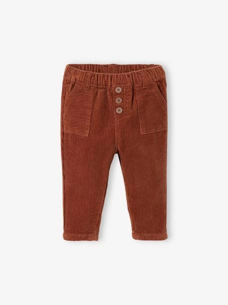 Pantalon Bébé Velours Côtelé Tabac - Vertbaudet – Image 6