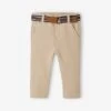 Pantalon De Cérémonie Bébé Avec Ceinture Beige - Vertbaudet