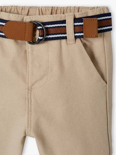 Pantalon De Cérémonie Bébé Avec Ceinture Beige - Vertbaudet – Image 3
