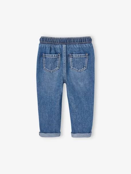 Pantalon En Denim Bébé Taille élastiquée Denim Brut - Vertbaudet – Image 2