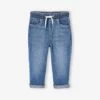 Pantalon En Denim Bébé Taille élastiquée Denim Brut - Vertbaudet