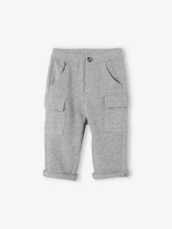 Pantalon En Molleton Bébé Gris Chiné - Vertbaudet