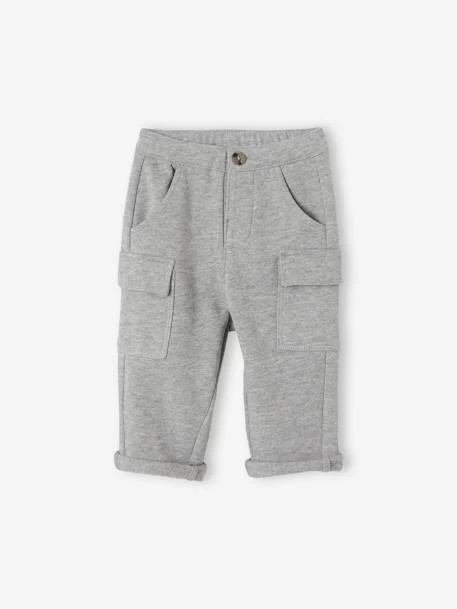 Pantalon En Molleton Bébé Gris Chiné - Vertbaudet