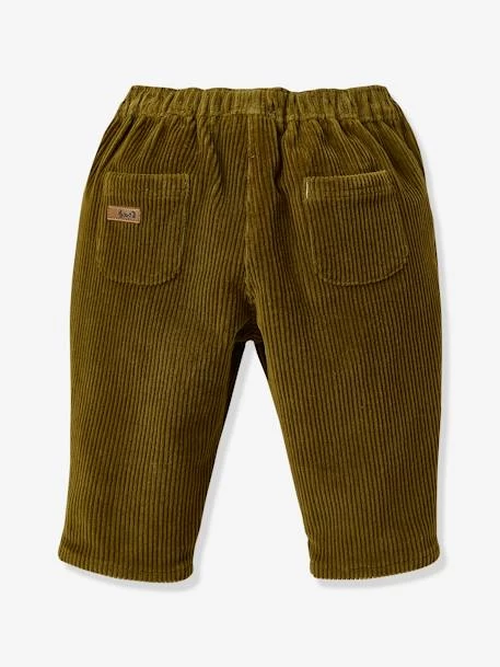 Pantalon En Velours Bébé CYRILLUS Vert Terreau - Cyrillus – Image 2