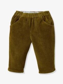 Pantalon En Velours Bébé CYRILLUS Vert Terreau - Cyrillus