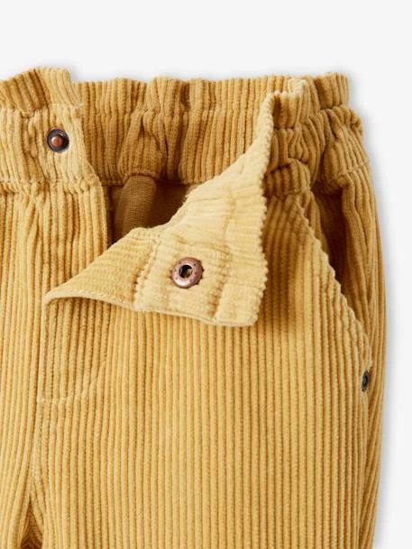 Pantalon En Velours Côtelé Bébé Moutarde - Vertbaudet – Image 6