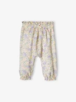 Pantalon Imprimé Bébé Fluide Vert Imprimé - Vertbaudet