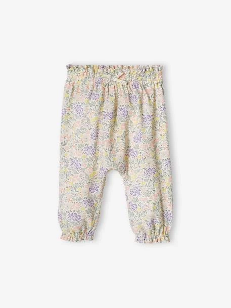 Pantalon Imprimé Bébé Fluide Vert Imprimé - Vertbaudet